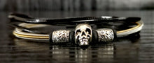 Load image into Gallery viewer, Single Skull Guitar String Bracelet