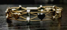 Load image into Gallery viewer, &#39;My Black Heart&#39; - Guitar String Bracelet
