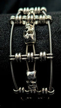 Load image into Gallery viewer, &#39;Ascension Twin Skull&#39; - Guitar String Bracelet
