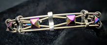 Load image into Gallery viewer, Iridescent &#39;Pyramid&#39; - Guitar String Bracelet
