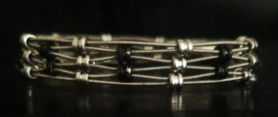 'Lattice' - Guitar String Bracelet