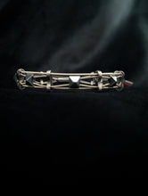 Load image into Gallery viewer, Silver &#39;Pyramid&#39; - Guitar String Bracelet
