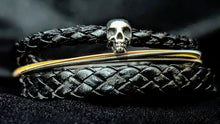 Load image into Gallery viewer, &#39;Corded&#39; Skull - Guitar String Bracelet
