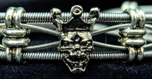 Load image into Gallery viewer, &#39;Royal&#39; Skull -Bass Guitar String Bracelet
