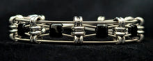 Load image into Gallery viewer, Black &#39;Tile&#39; - Guitar String Bracelet
