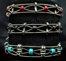 Load image into Gallery viewer, Turquoise &#39;Rondelle&#39; - Guitar String Bracelet
