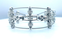 Load image into Gallery viewer, &#39;Ascension Twin Skull&#39; - Guitar String Bracelet

